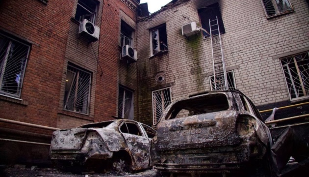 two injured, fires rage across city