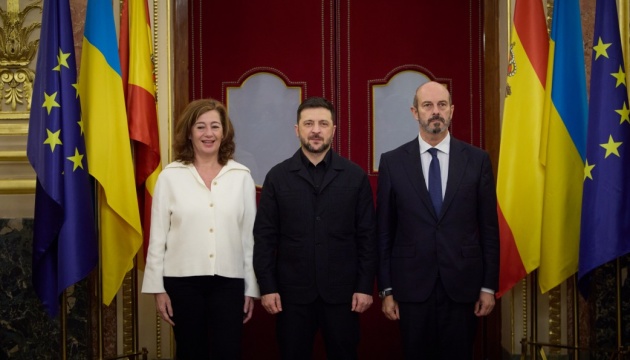 Zelensky meets with heads of both chambers of Spanish parliament