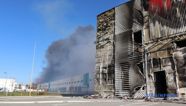 Warehouses destroyed in Lviv, rescuers eliminate aftermath of Russian attack