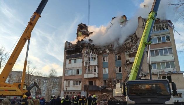 Search underway in Ternopil for remains of people missing after Russian attack