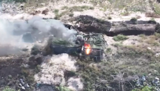 Precision drone attack wipes out Russian positions on southern front