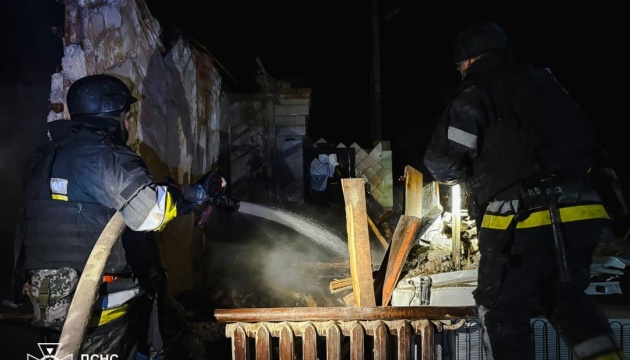 Fires break out in Kupiansk district after Russian UAV attack, one man injured