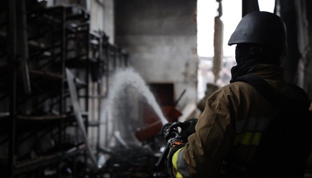 Fire extinguished at warehouse in Mykolaiv after Russian UAV attack