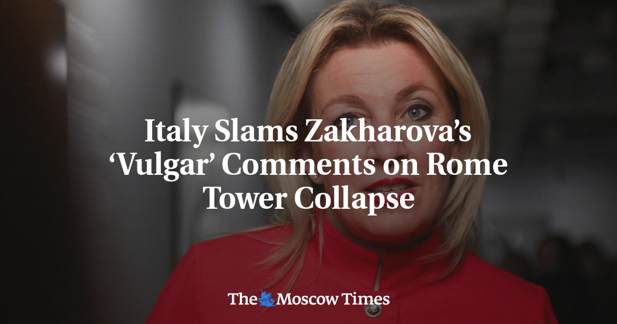 Italy Slams Zakharova’s ‘Vulgar’ Comments on Rome Tower Collapse