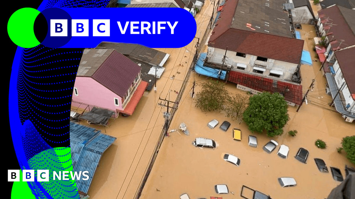 BBC Verify Live: Social media videos show impact of deadly flooding across south-east Asia