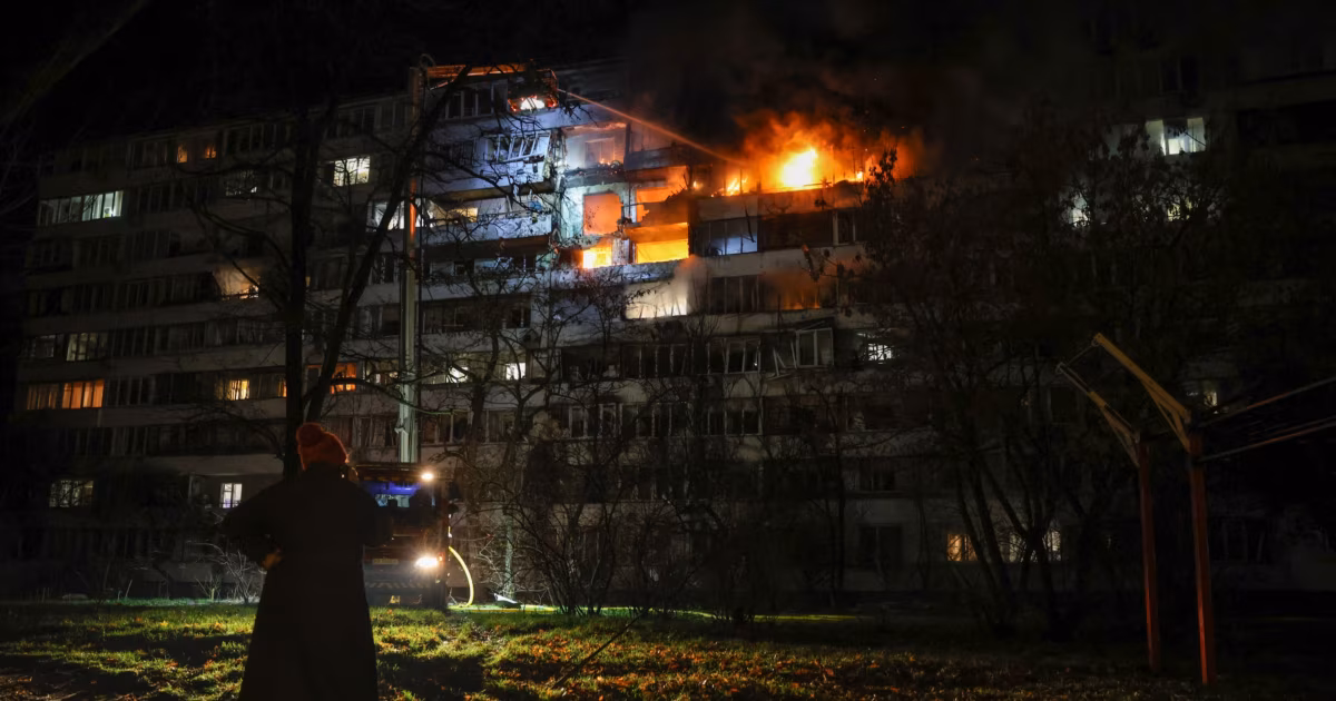 Deadly Overnight Strikes Hit Kyiv