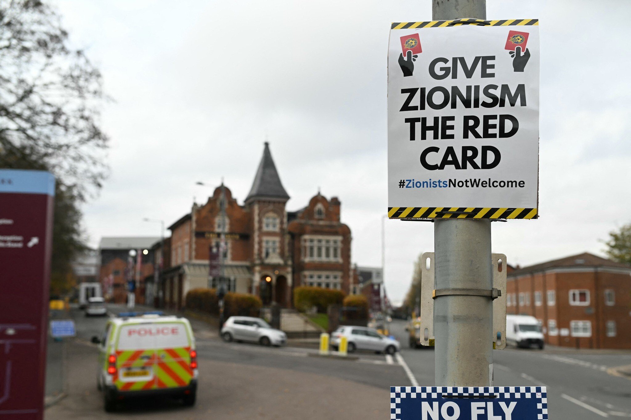 700 cops deployed ahead of Maccabi match in UK; activists plaster city with anti-Israel posters