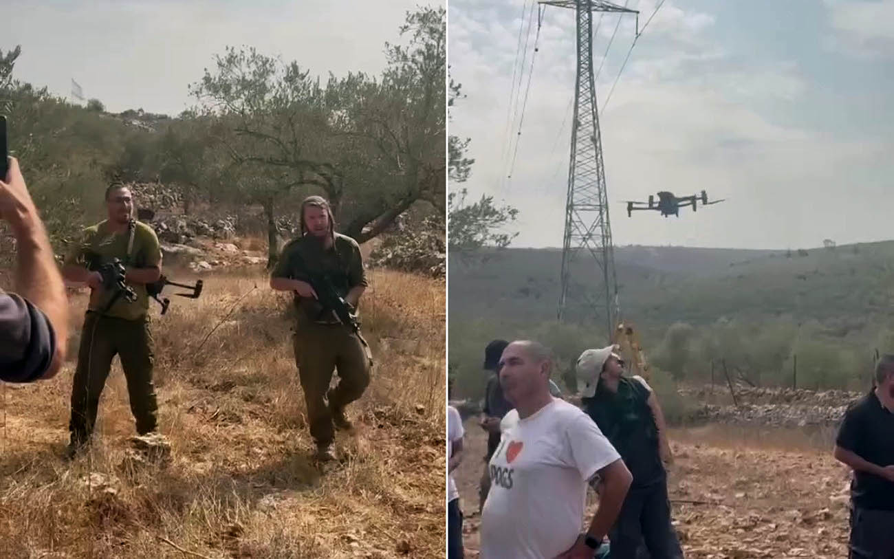 IDF investigating as video shows man firing in air near West Bank olive harvest volunteers