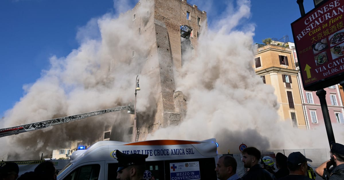 Anger and grief after worker killed in Rome tower collapse – POLITICO