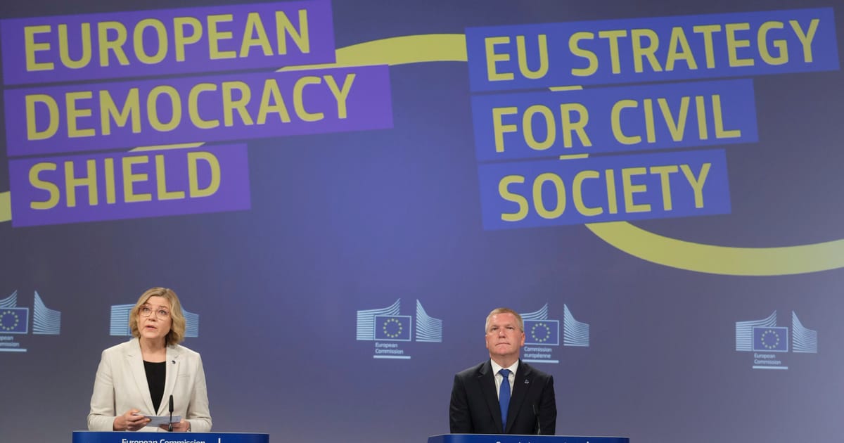 European Parliament hammers Commission over anti-Kremlin ‘Democracy Shield’ – POLITICO