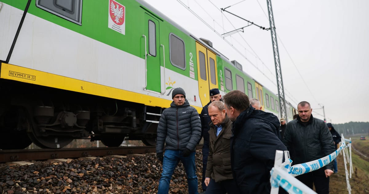 Polish rail track sabotaged by Ukrainians working for Russia, Tusk says – POLITICO