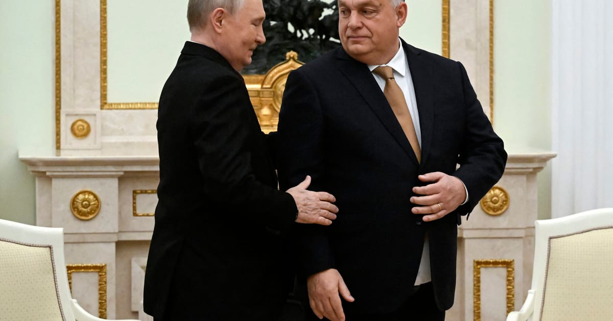 European leaders scoff at Orbán’s latest Putin love-in – POLITICO