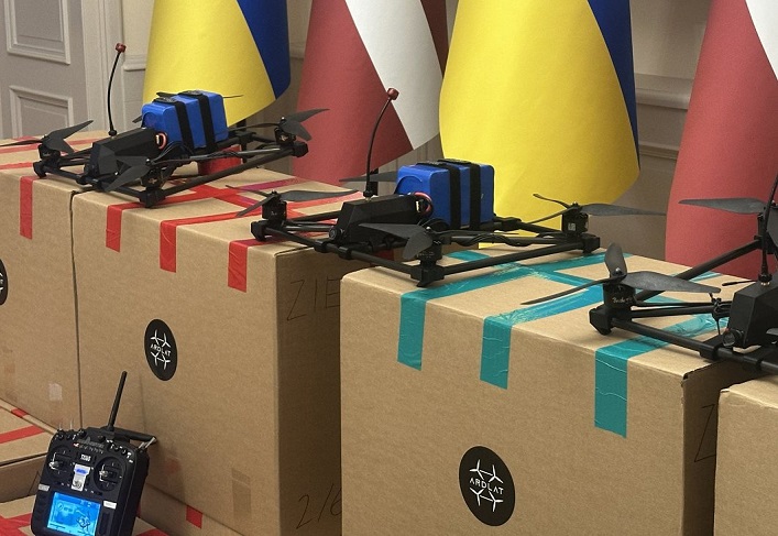 A Latvian company is supplying fiber-optic drones, and Ukrainian manufacturers have localized engine production for long-range UAVs.
