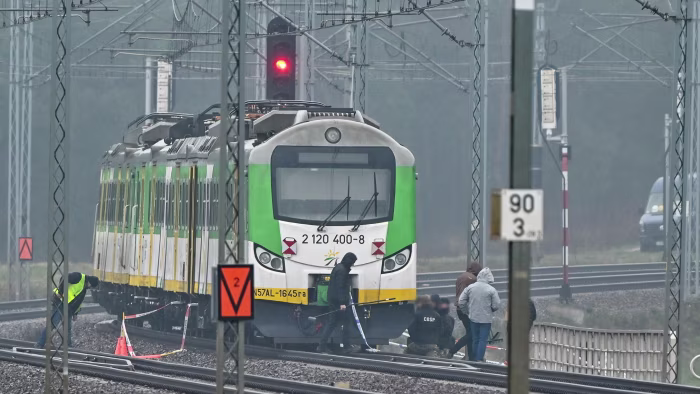 Poland blames Russia-linked operatives for rail explosion