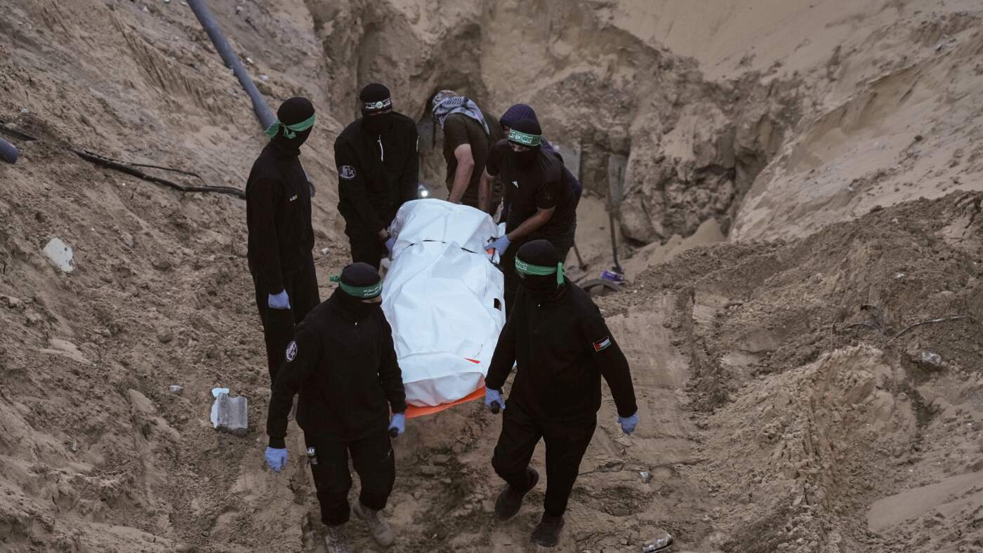What to know about the 5 hostages whose remains are still in Gaza : NPR