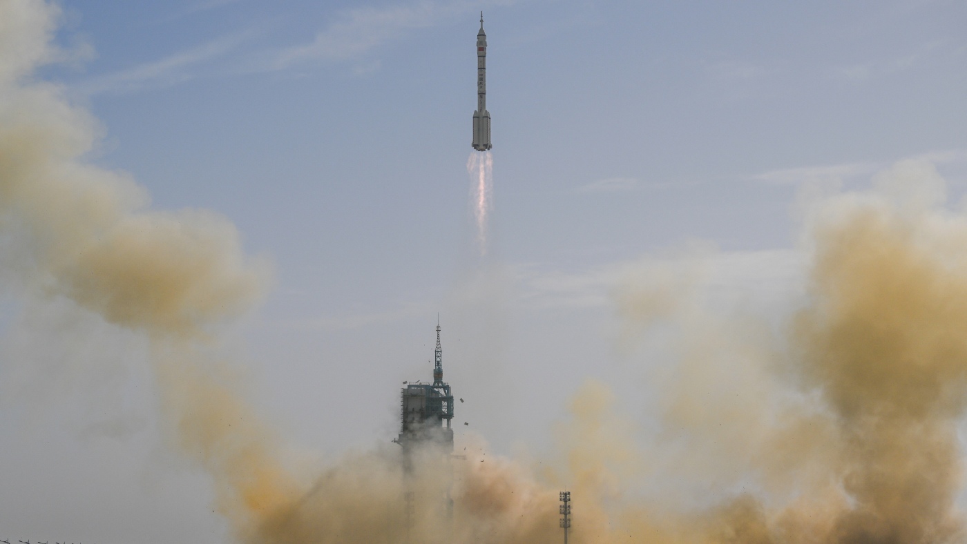 China launches Shenzhou 22 spacecraft to assist in return of 3 stranded astronauts : NPR