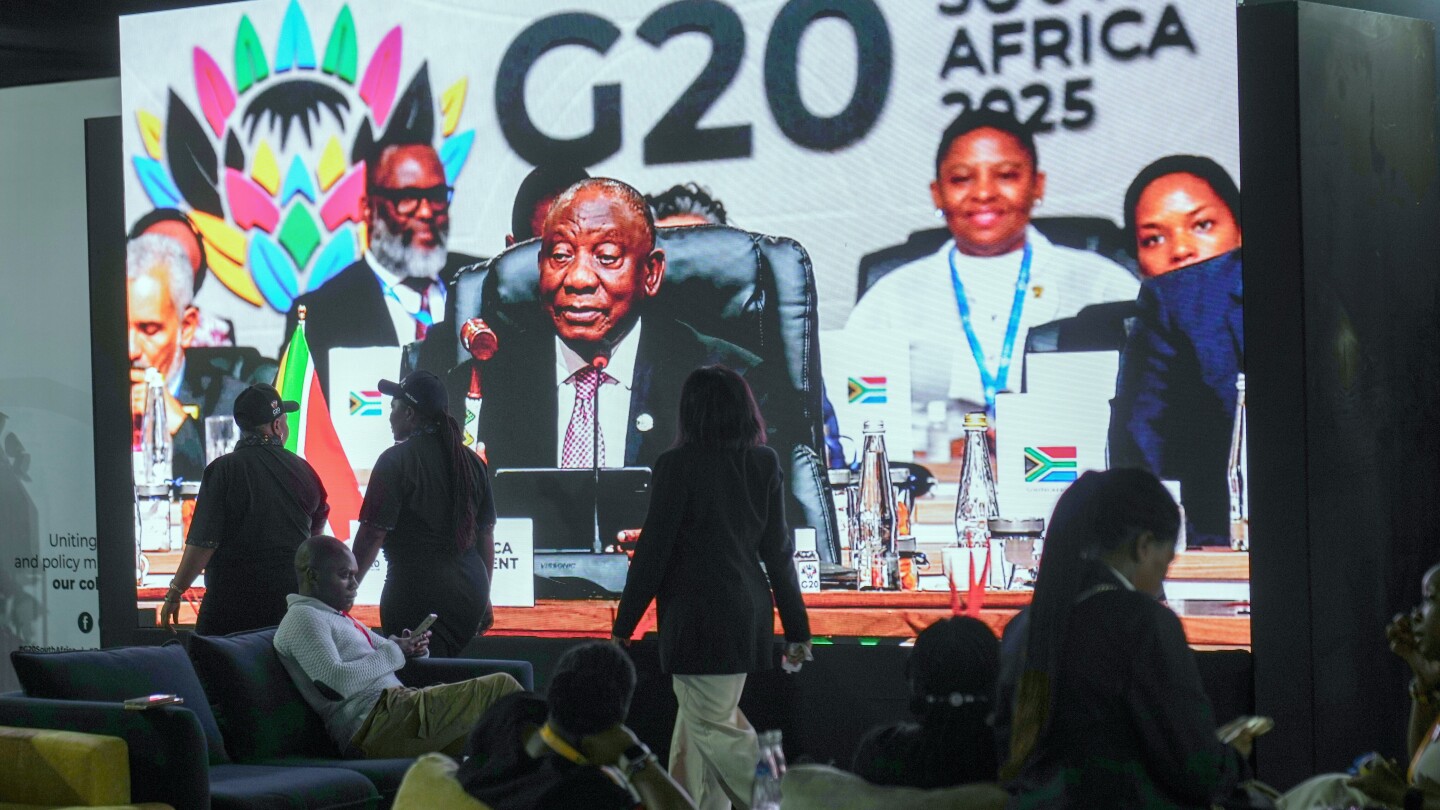 Trump says he’s barring South Africa from participating in next G20 summit