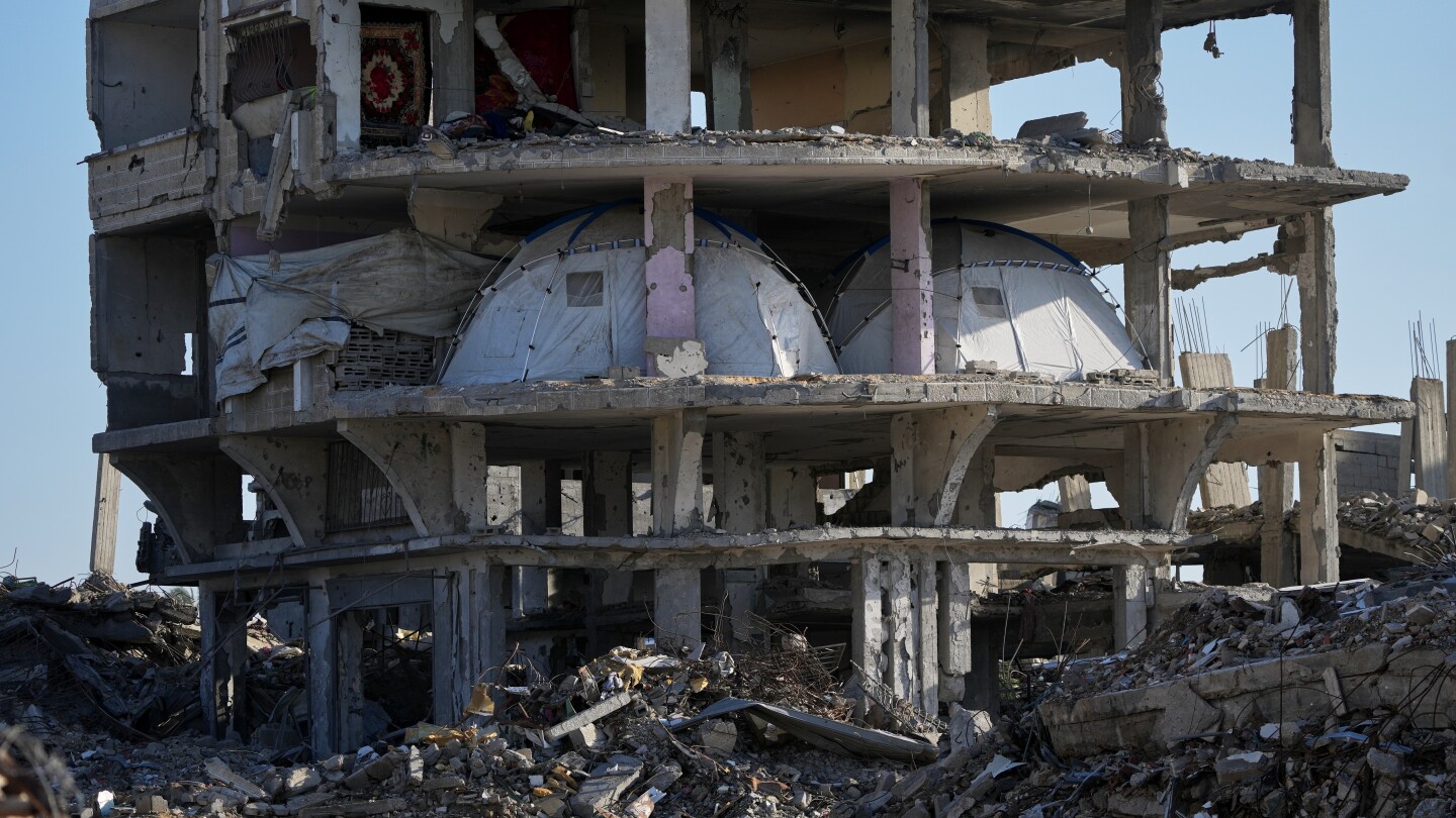 First strong winter rains soak Gaza’s makeshift shelters