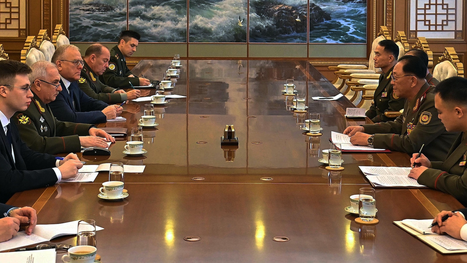 North Korean and Russian military officials discuss further cooperation in Pyongyang