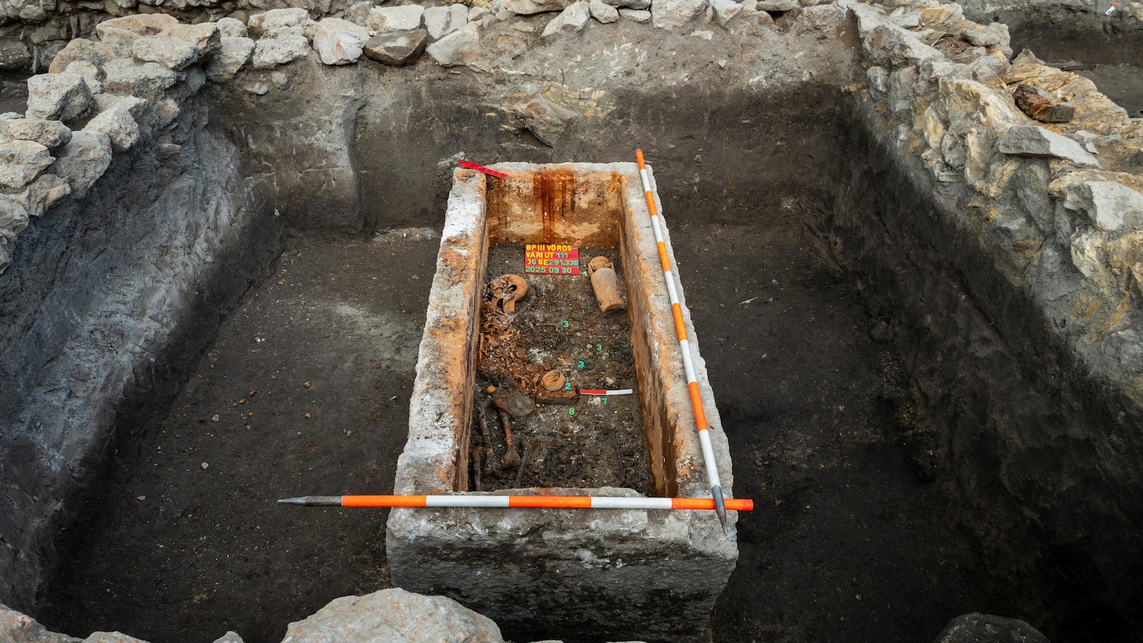 Archaeologists lift the lid on a 1,700-year-old Roman sarcophagus hidden in Budapest
