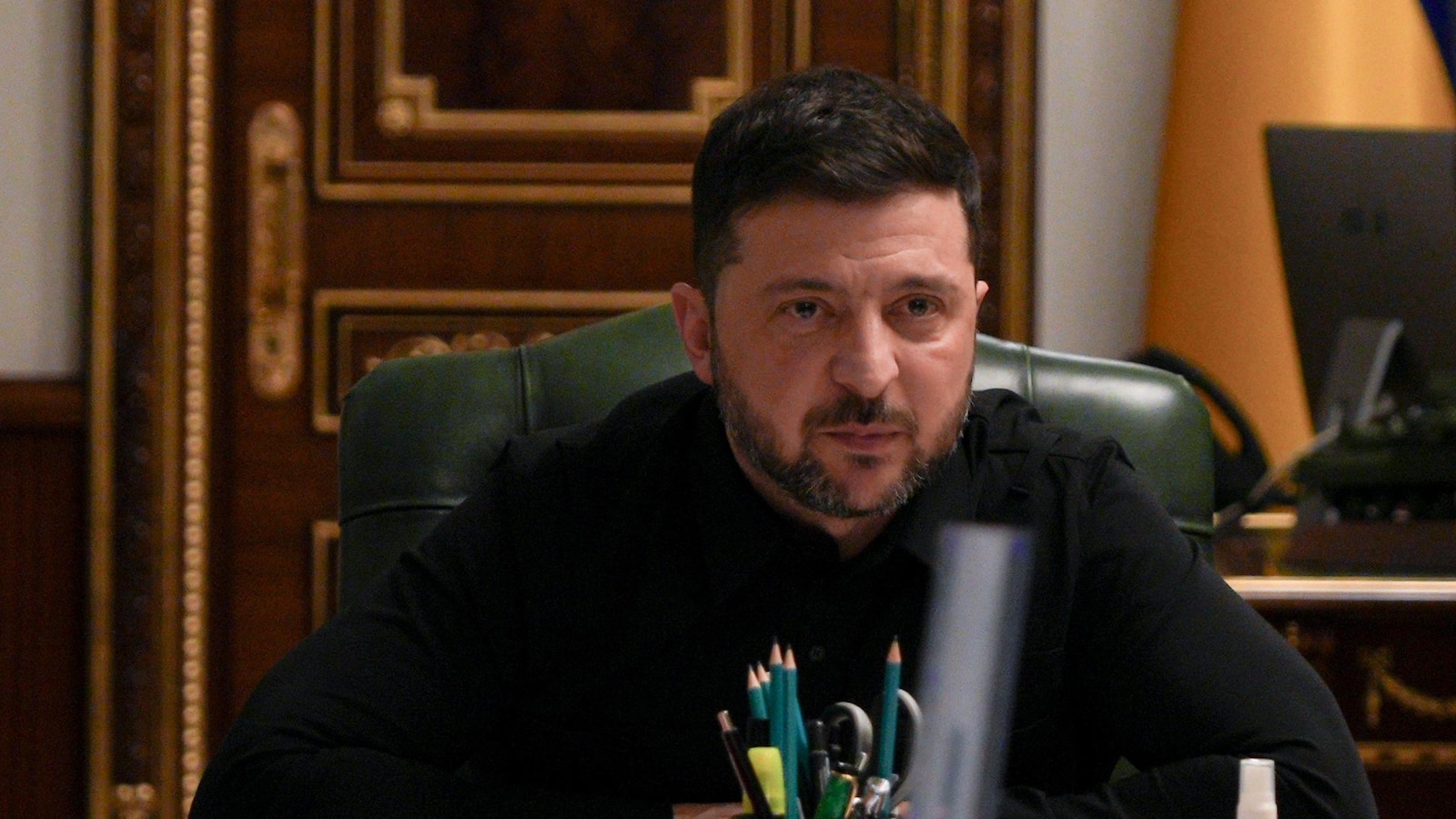 Ukraine’s army chief visits besieged city as Zelenskyy confronts graft scandal