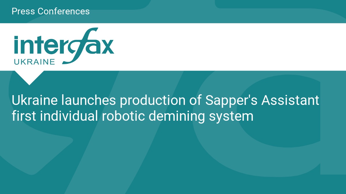 Ukraine launches production of Sapper’s Assistant first individual robotic demining system