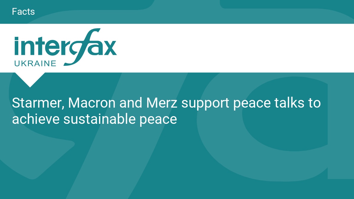 Starmer, Macron and Merz support peace talks to achieve sustainable peace