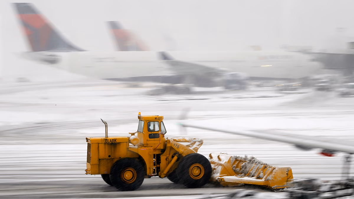 Video. Over 5,300 flights disrupted as first US nor’easter brings heavy snow to Midwest and Northeast