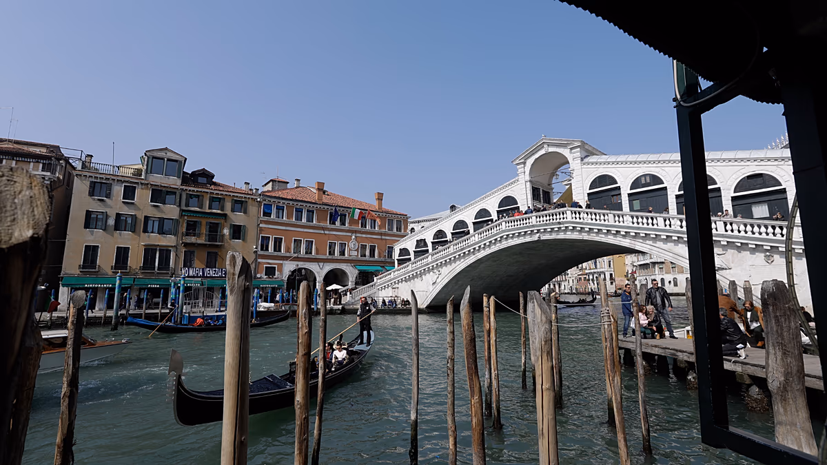 Woman crashes stolen boat into Venice’s historic Rialto Bridge