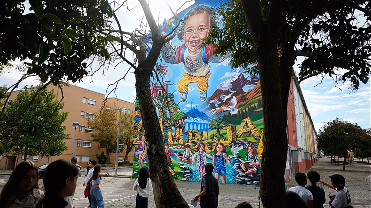 Wonder walls: New murals on façades in Lisbon’s Zambujal neighbourhood tell locals’ stories