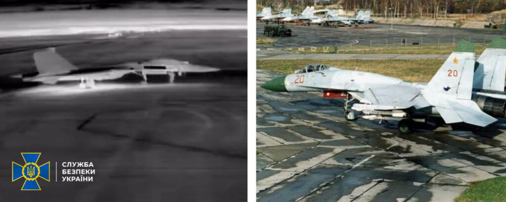 Ukrainian drones are hitting Russian jets right before they take off