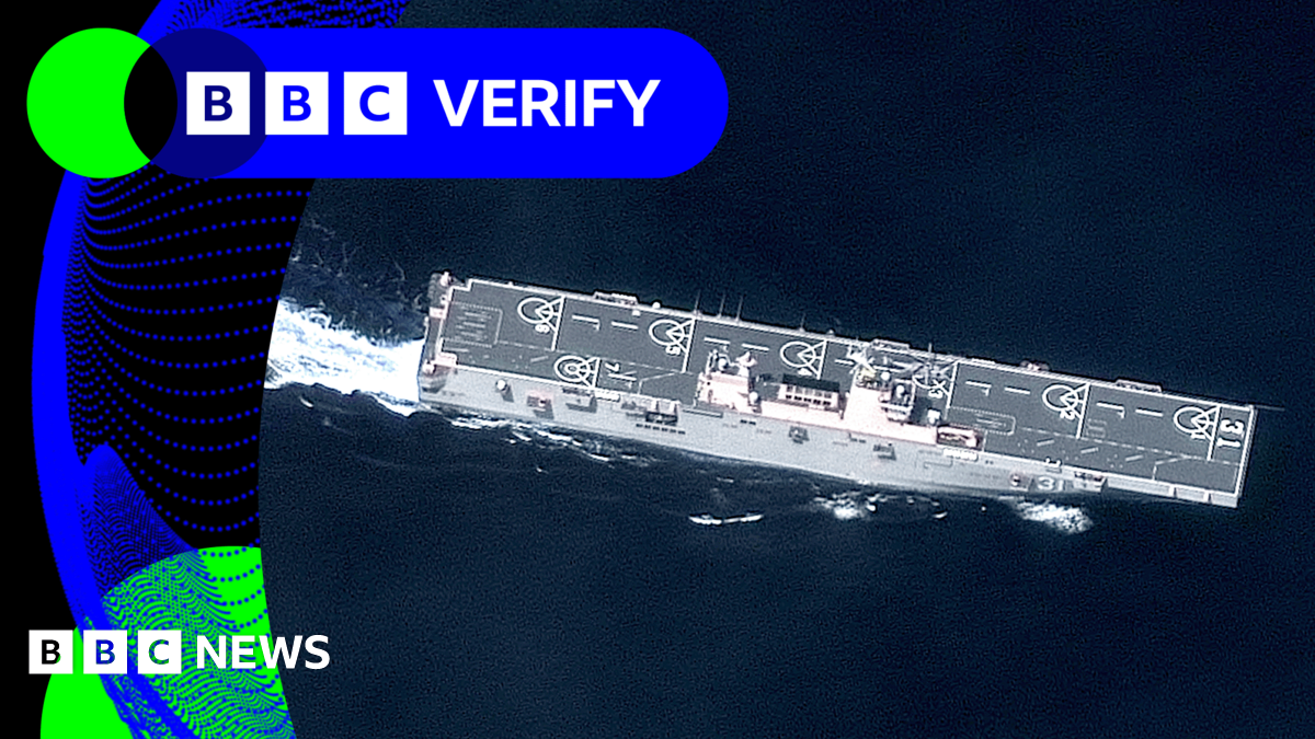 BBC Verify Live: China navy task force spotted in new satellite images in Philippine Sea