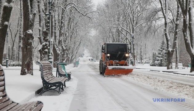 Rescuers pull 12 cars and a bus out of snowdrifts in Carpathian region