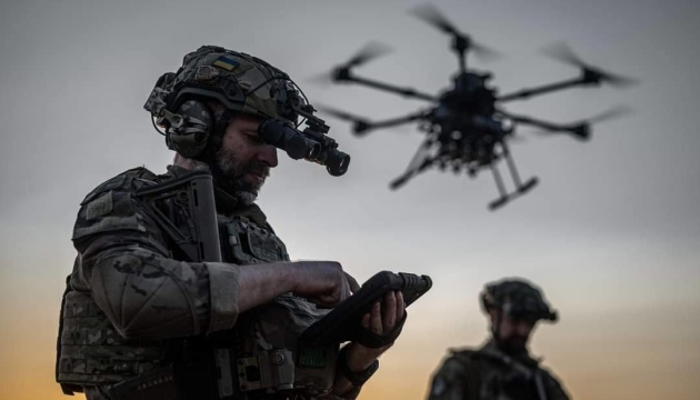 Drone operators destroy Russian infantry troops, fighting vehicle near Serebrianka