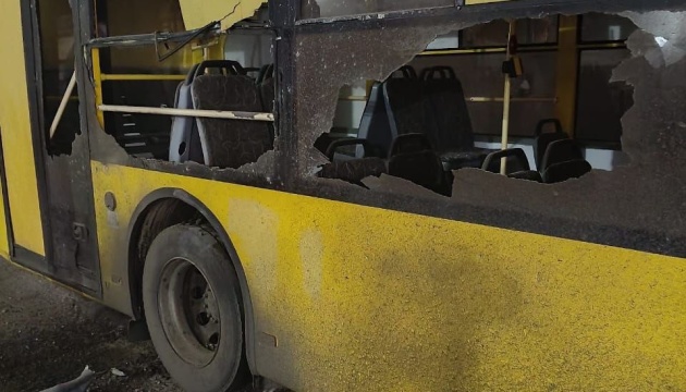 Russians shell municipal enterprise in Kherson, damaging buildings, transport, and contact network