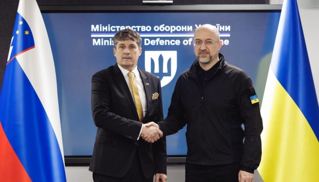 Shmyhal meets with Slovenian Defense Minister in Kyiv