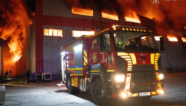 Russian drones attack household appliance warehouse in Odesa region