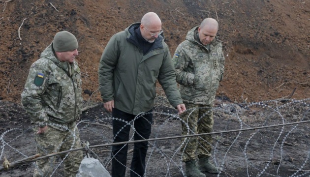 DM Shmyhal inspects fortifications and visits air defense command post in Zaporizhzhia direction