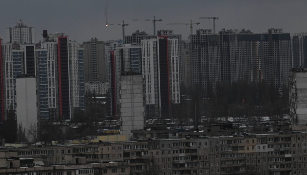 Two high-rise buildings damaged in air strike in Kyiv