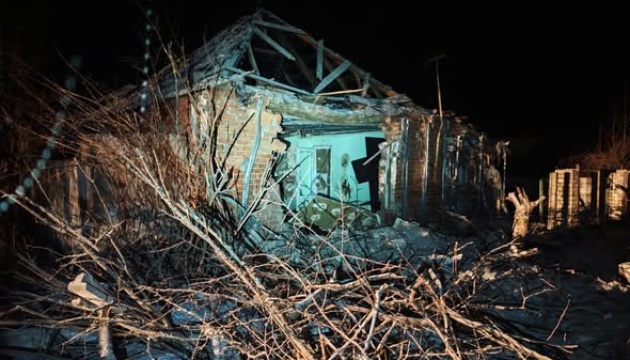 Russians strike Sloviansk with guided aerial bombs at night, damaging dozens of houses and causing injuries