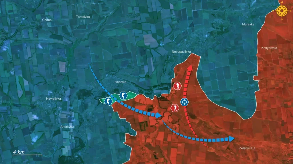 Ukrainian marines advance deeper into the exposed Russian flank