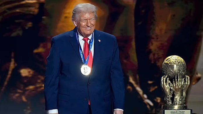 Donald Trump awarded inaugural FIFA peace prize during 2026 World Cup draw