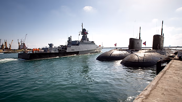 Ukraine hits Russian submarine with underwater drones for the first time