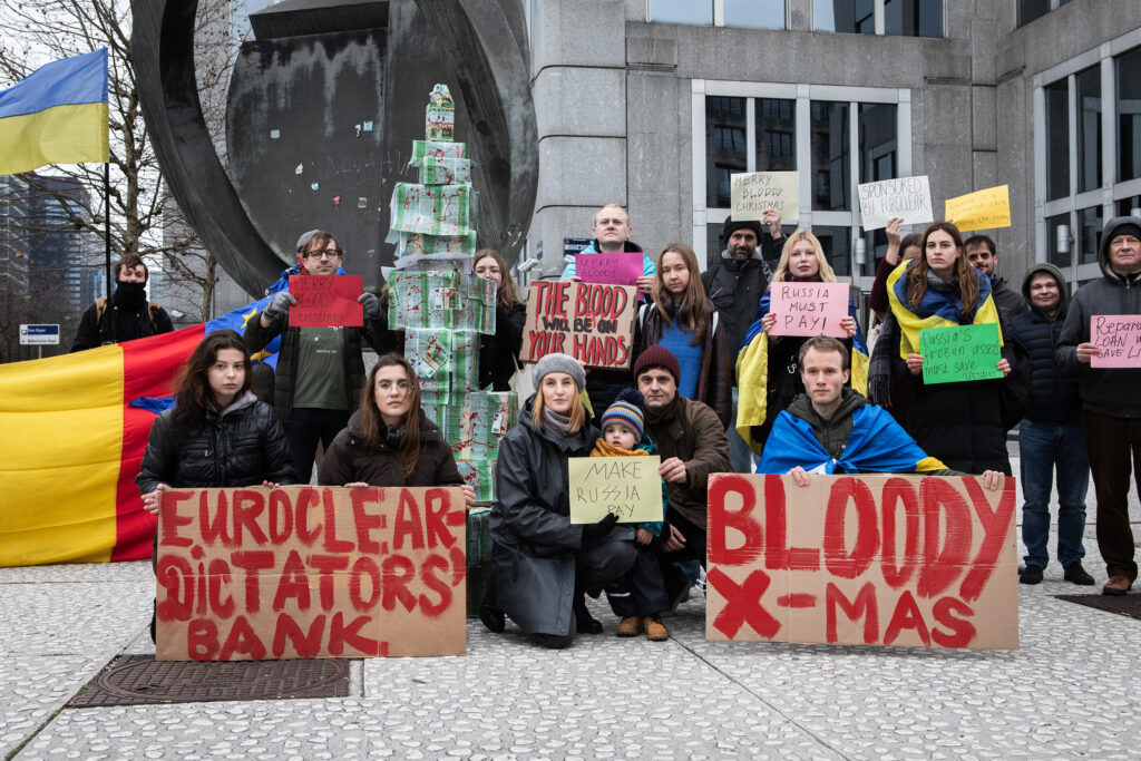 Brussels protests target Belgium’s blocking of frozen Russian assets for Ukraine