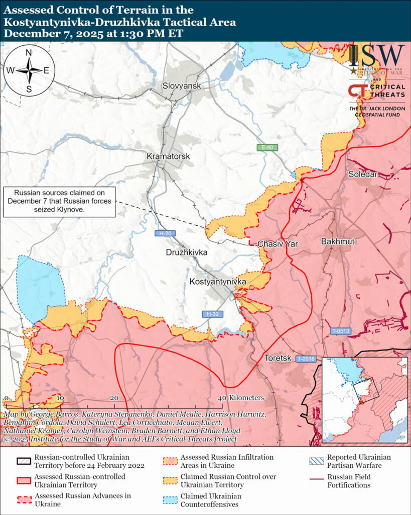 ISW: Ukraine advances near Donetsk’s Kostiantynivka, Russia near Zaporizhzhia’s Huliaipole (MAPS)