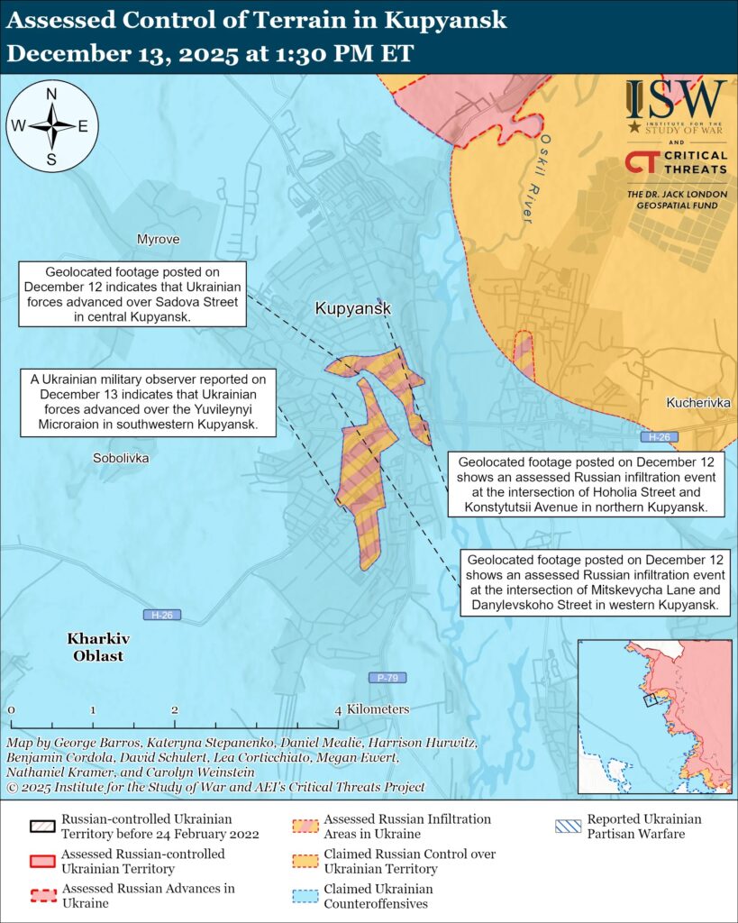 ISW: Ukrainian troops continue advancing within and near Kupiansk