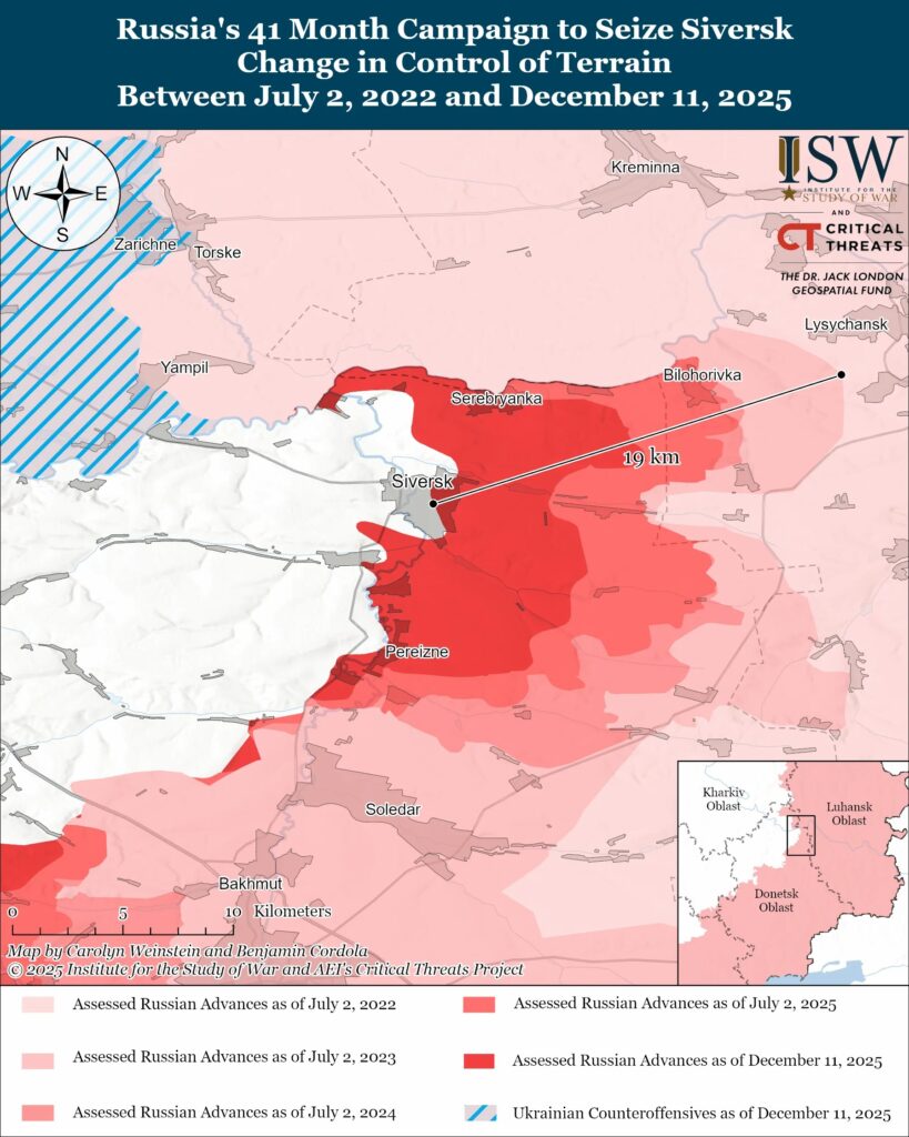 Russia claims it captured Siversk and portrays its victory as inevitable — but ISW says neither is true (MAPS)