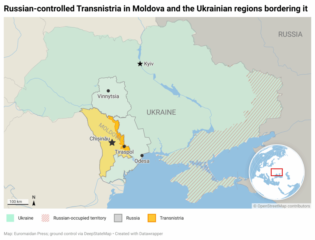 Russia eyes Moldova’s Transnistria as new threat axis toward Odesa, says Ukrainian intelligence