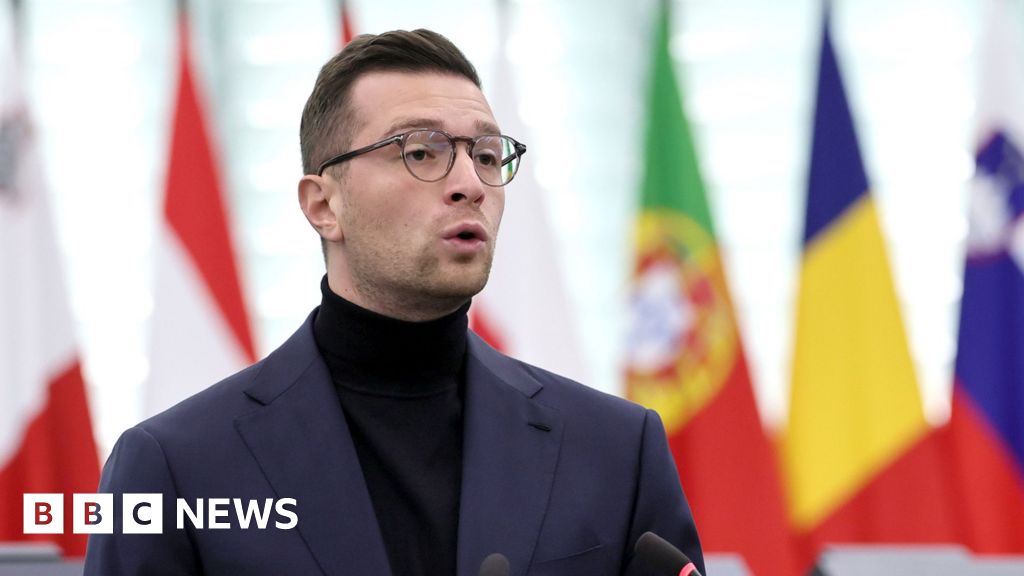 French far-right leader tells BBC he shares US warnings on Europe ‘for most part’