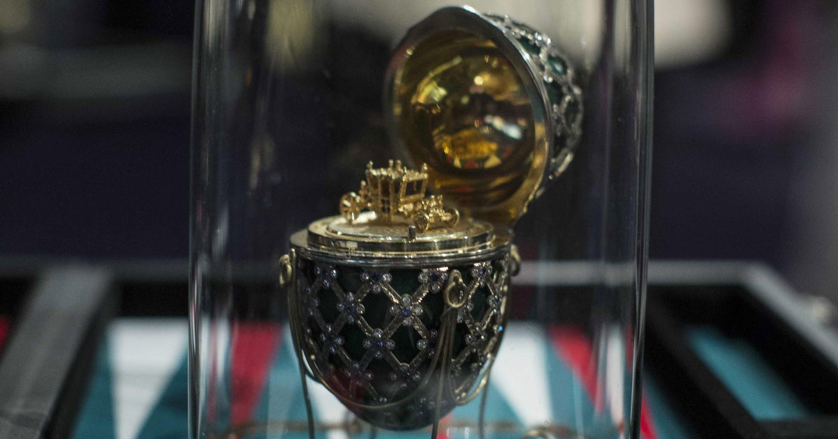 Diamond-encrusted Faberge egg recovered by police 6 days after man allegedly swallowed it